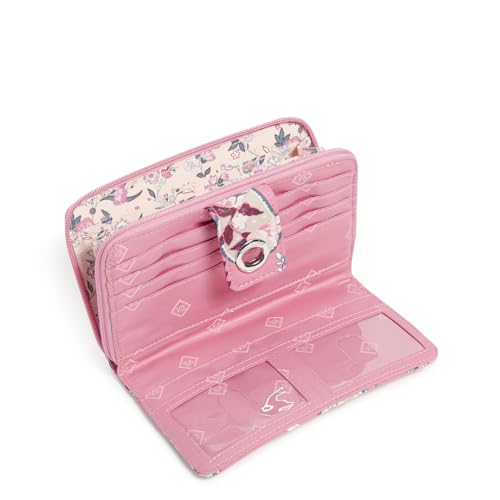 Image of Cotton Turnlock Wallet With Rfid Protection