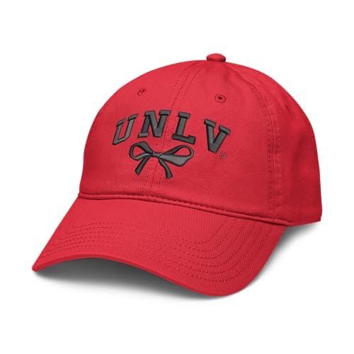 UNLV Rebels Bow Officially Licensed Adjustable Puff Embroidered Baseball Hat