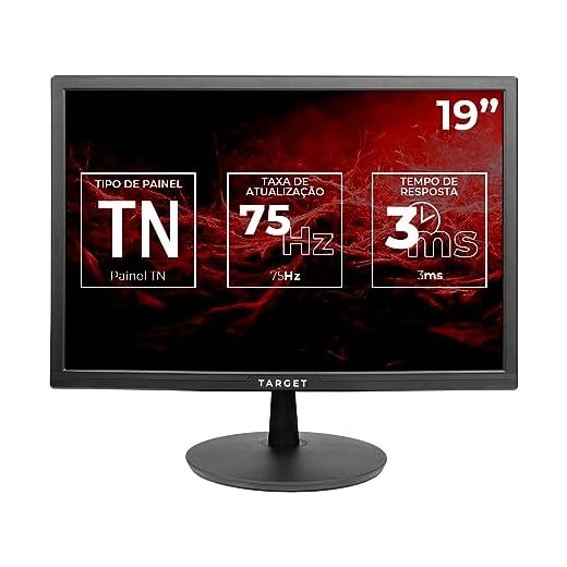 Monitor TGT ST19G, 19 Pol., TN, HD, 3ms, 75Hz, HDMI, TGT-ST19G-BL01