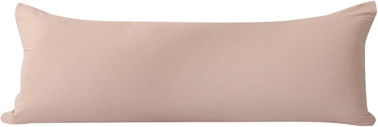 EVOLIVE Ultra Soft Microfiber Body Pillow Cover/Pillowcases 21"x54" with Hidden Zipper Closure (21"x54" Body Pillow Cover, Latte) 21"x54" Body Pillow Cover Latte