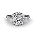 Cate & Chloe Celeste Glory 18k White Gold Ring, Engagement Ring, Wedding, Promise & Silver Ring, White Gold Jewelry