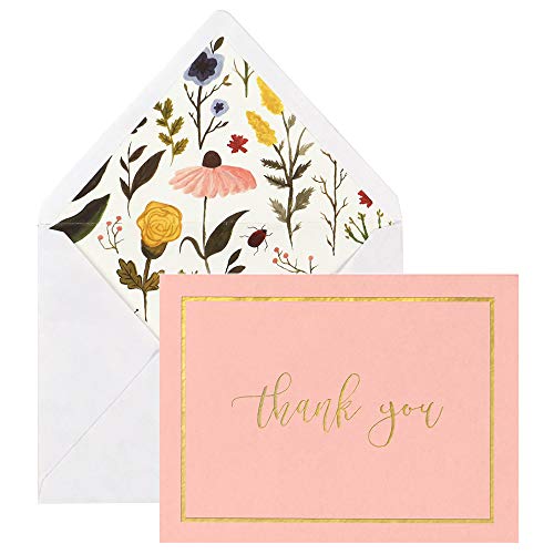 C.R. Gibson Juego de tarjetas de agradecimiento para todas las ocasiones, 20 piezas con 3 diseños, 9,5 x 12,7 cm.