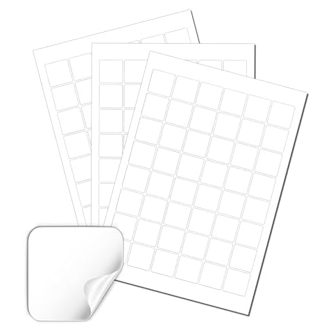 BeanPrint 30mm Matt White Square Labels Cover