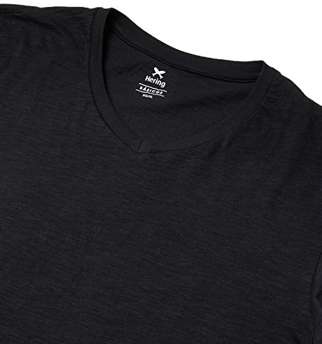 Camiseta Básica, Hering, Masculino, Preto, EXG