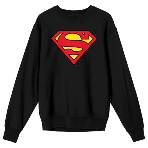 Bioworld Superman Logo Adult Crew Neck Long Sleeve Sweatshirt - Main Image