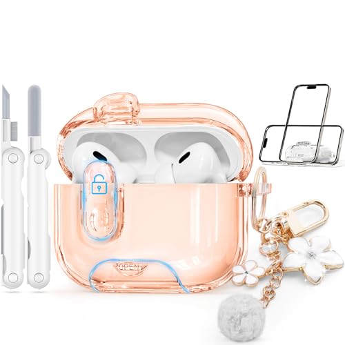 Image of for AirPods Pro 2nd 1st Case with Safety Lock,Desert Gold