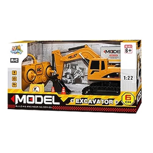 Generic - Caminhão Escavadeira De Controle Remoto Trator Recarregável