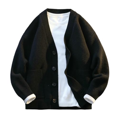 Pull tricoté homme col en V gilet contre le froid léger