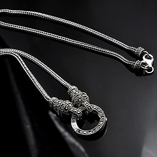 Collier à longue chaîne en argent idée cadeau anniversaire femme - 4