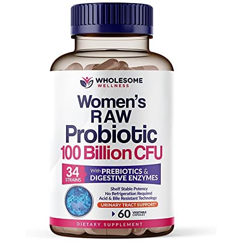 Dr. Formulated Raw Probiotics for Women 100 Billion CFUs with Prebiotics, Digestive Enzymes, Approved Women's Probiotic for Adults, Shelf Stable Probiotic Supplement Capsules Cover