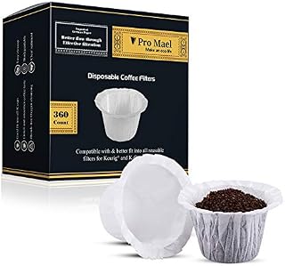 Disposable Coffee Filters 360 Counts Coffee Filter Paper for Keurig Brewers Single Serve