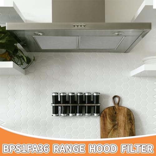 WZKO BPS1FA36 Aluminum Range Hood Vent Filter for Broan Nutone Allure 36" QS1 WS1 WS2 Range Hood Grease Filters Replacement 5 Layers, 17-1/4"X 11-3/4"X 3/8" 2 Pack by WZKO - Used condition - Image 2