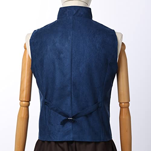 BPURB Men's Suit Vests Victorian Steampunk Double Breasted Gothic Waistcoat3