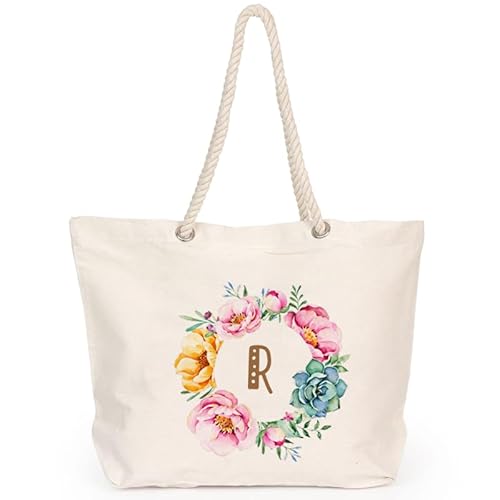 Imagen de Wanapix Bolsa de Playa Personalizada Con Foto o Diseño impresos por 1 cara Asa con forma de Cuerdas Marineras 100% Algodón 12 l