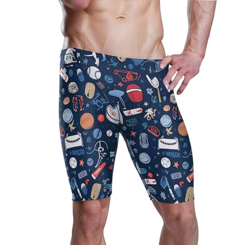 UMIRIKO Football Soccer Sport Swim Jammers for Men Athletic Durable S B0402928
