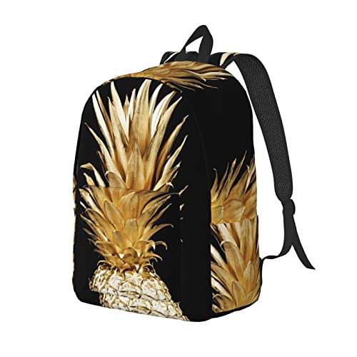 Sac à dos résistant à l'eau Merry Christmas léger taille S Ananas Doré