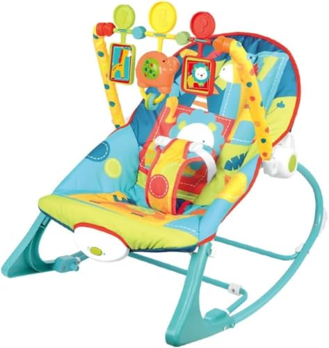 TOYS-EGYPT Baby Music Rocking Chair | Infant to Toddler Rocking Chair | with Vibration Vibration Vibration and Soothe Toys for Babies to Toddlers | Suitable from Birth to 18K (68143)