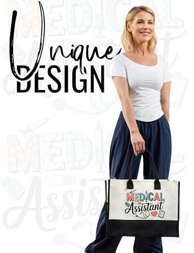 Bolsa Tote de Lona con Cremallera y Correa para Mujer miniatura 2