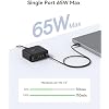 Baseus Charging Station 120W, 6-in-1 USB-C PD Fast Charging Desktop Charger with 5ft Extension Cord, 4 USB C, 2 USB A Ports, Travel Power Strip for iPhone 17/16, iPad Pro, MacBook Pro, Tablet and More