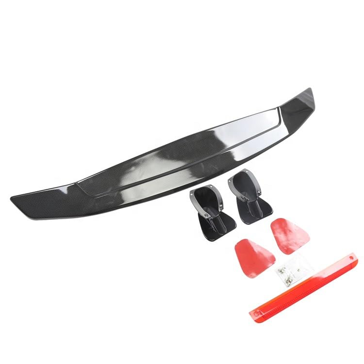 Becquet Arrière Voiture Carbon Fiber Pour Renault Captur II 2013-2023 - Diffuseur Spoiler Coffre