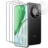 Xunzii Pellicola Vetro Temperato per Honor Magic 8 Lite 5G con Protezione Lente Pellicola Fotocamera, Durezza 9H Anti Graffi Vetro Protettivo, HD Senza Bolle Vetrino Protezione Schermo [3+3 Pezzi]
