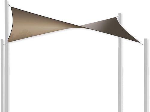 Miniatura 2 de Coolaroo Toldo para exteriores con bloqueo de rayos UV, 95 % con kit de herramientas, cuadrado de 12 pies, adoquines