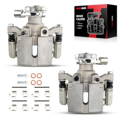 Image of Torchbeam Rear Brake Calipers Set for Chevrolet 2005-2012 Malibu, Pontiac 2005-2010 G6, Chevrolet 2008 2010 HHR, Saturn 2007-2009 Aura, Rear Left and Rear Right Calipers Replace # 18B4892+18B4893