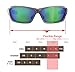 Living out your qool time Polarized Fishing Sunglasses for Men Women Green Lens UV400 Medium-Large Size for Water Sports Boating with Case Strap