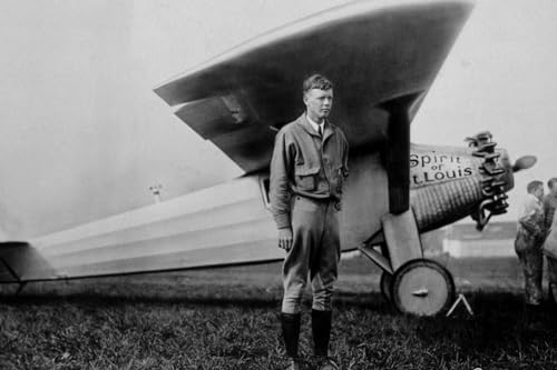 ART.COM Wall Photo Charles Lindbergh (1902-1974) American Aviator in Front