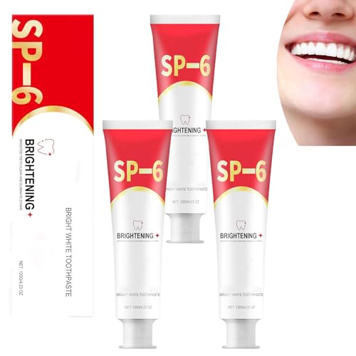 Dentifricio sbiancante SP-6, dentifricio bianco brillante SP-6 per la rimozione delle macchie, dentifricio sbiancante dei denti, dentifricio per la pulizia profonda dell'igiene orale, sbiancamento dei