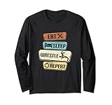 Photo Gallery eat sleep wrestle repeat wrestler maglia a manica Photo Gallery eat sleep wrestle repeat wrestler maglia a manica
