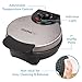 Waffle Maker by Cucina Pro- Griddle Makes 7 Inch Thin, American Style Waffles for Holiday Breakfast- NonStick Waffler Iron w Adjustable Temperature Control, Easy to Use Kitchen Essential, Xmas Gift
