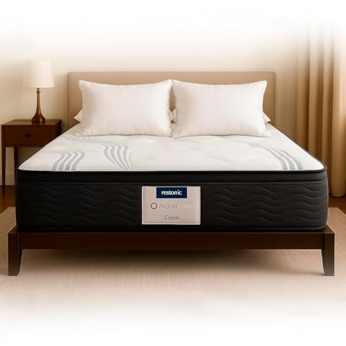 La mejor selección de Restonic colchon los mejores 5. 40 COLCHONES DORMILON | Restonic Capri | Colchón Matrimonial Resortes Bonnell Semi Firme | Antiácaros, Hipoalergénico y Ortopédico | Colchones Matrimoniales | 28 cm Eurotop | 5...