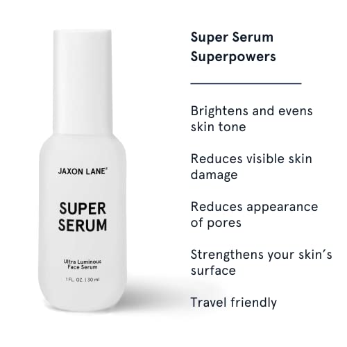Super Serum Anti Aging Serum For Face: 5% Niacinamide Serum, Bakuchiol Serum, Vitamin C Face Serum For Men, Tranexamic Acid Hyperpigmentation Treatment Dark Spot Remover, Pore Minimizer Jaxon Lane 1Oz #TOP1