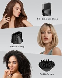 ANNLARY Hair Dryer Blow Dryer with Diffuser, Plasma Ion Hairdryer with Comb — photo 5 of 6