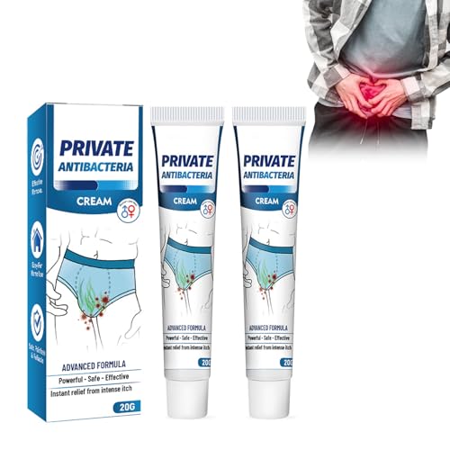 Wootapson 2Pc Crema Antibacteriana Para La Piel,Crema Para Aliviar La Picazón, Crema Para El Tratamiento De La Intimidad,Jock Itch Crema,Crema Para Picazón Genital,Crema De Tratamiento Itch
