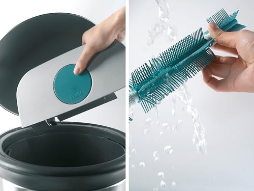 Leifheit Kehrer Regulus Supra, Teppichkehrer für die schnelle Reinigung von Teppich, Laminat und Fliesen, Kehrbesen ohne Akku und Strom, mechanische Bodenreinigung, Bodenkehrer ohne Beutel