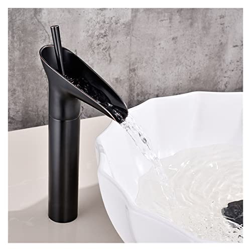 Robinet de lavabo pivotant anti-éclaboussure en cuivre chaud et froid