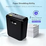 Wingwise 8 Sheets Paper Shredder for Home | P-2, 2 Mins Runtime, 2.6 gal