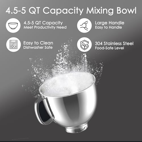 Tazón Mezclador de Acero Inoxidable 5 Quart para KitchenAid miniatura 5