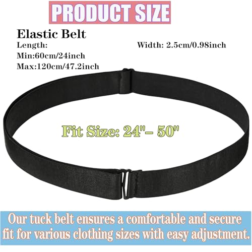 2Pcs Crop Top Tuck Waist Band Adjustable Band Tucking Sweaters Shirts Elastic Stretch Belts for Women Change Style of Tops2