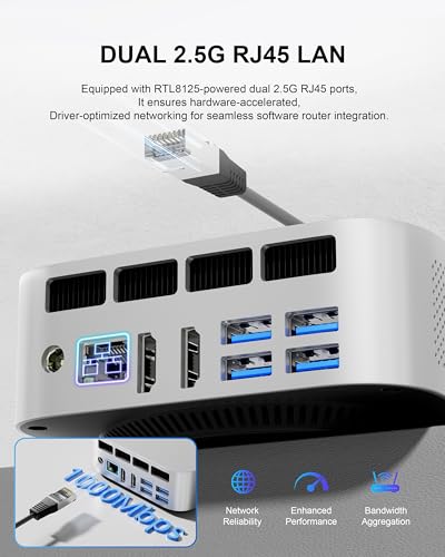 Image of Mini PC Intel Core i3-1215U (6C /8T),(Beats 5500U) 12GB RAM 512GB SSD, Dual M.2 NVMe & SATA, Triple 4K@60Hz, USB-C, WiFi 6 BT5.2, Small Desktop Computer