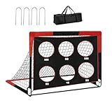 Rectangular Target Goal: 4 ft wide by 3 ft high creates a clear and visible target for kicking, throwing, and drills supports skill improvement coordination accuracy and confidence for boys, girls, and young players during practice