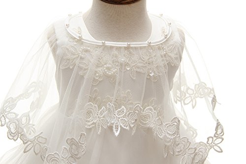 image for Meiqiduo 3Pcs Set Baby Girl Dress Christening Baptism Gowns Formal Dre