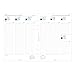 Filofax Domino Organizer, A5 Size, Grey - Smooth, Leather-Look Grain Effect, Contrast Stitching, Six Rings, Week-to-View Calendar Diary, Multilingual, 2025 (C022613-25)
