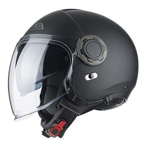 Casco Abierto Jet Modelo RINGWAY Duo Matt Black