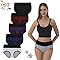 IGOLUMON Underwear Womens High Waisted Cotton Underwear Seamless Breathable Ladies Panties for Women Full Coverage Briefs 5 Pack, Regular & Plus Size