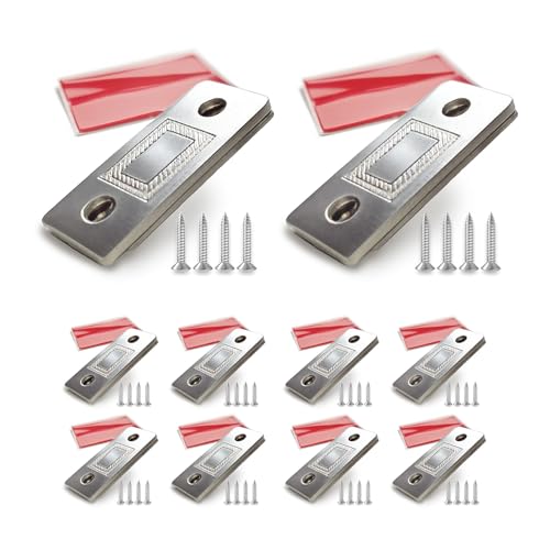 Magnetic Door Catch 10 Pack -Ultra Thin Magnets with Adhesive Backing, Cabinet Magnets for Kitchen Drawer, Wardrobe Closet Door Closing