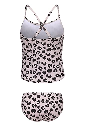 Girls Two Piece Swimsuits Tankini Bathing Suit for Kids Hawaiian Swimwear Set 3-16 Years2