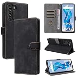 Nutmeg 対応 Nubia S 5G 用の ケース 手帳型 Nubia S 5G A403ZT 用の カバー 財布型 スマホケース 携帯ケース カード収納 マグネット式 高級PUレザー スタンド機能付き 耐衝撃 耐摩擦 全面保護 軽量 超薄型 ビジネス風（ブラック）